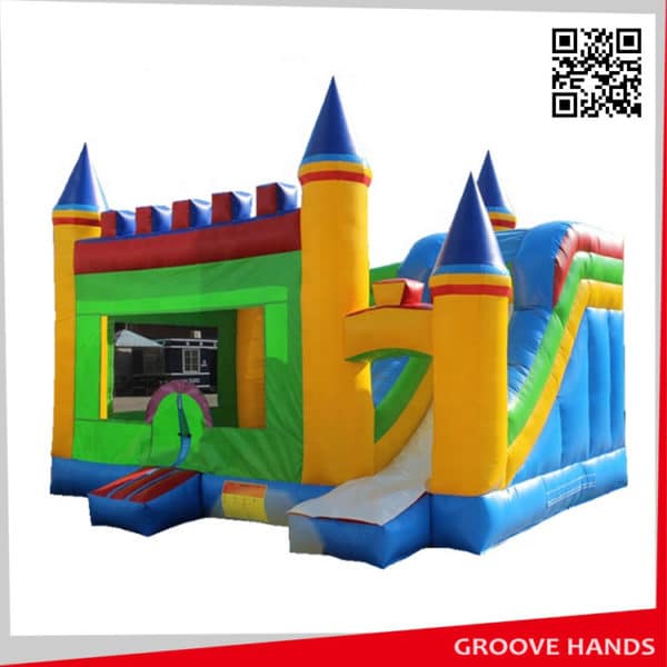 Hot Sale Inflatable Jumping Bounce Castle with Slide for Kids (B009)